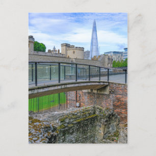 Roman Wall, Tower Hill, London UK Postcard