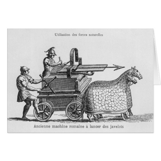 Roman war machine for firing javelins cards (Front Horizontal)