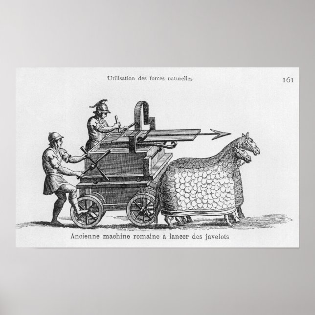 Roman war machine for firing javelins poster (Front)