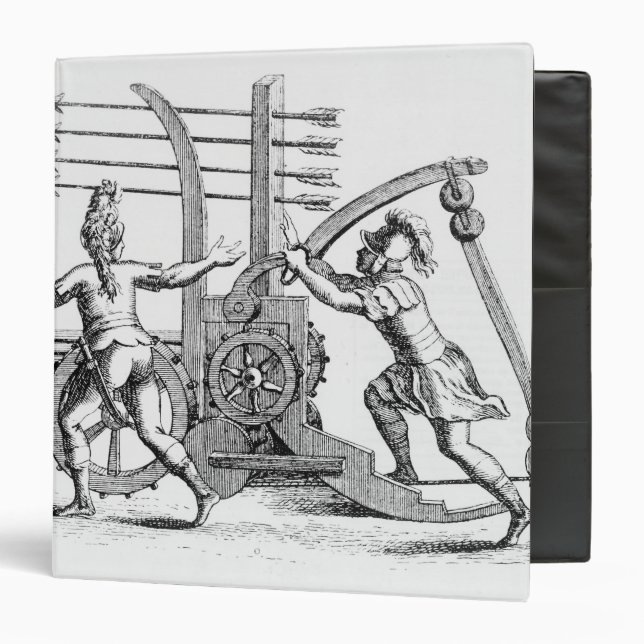 Roman war machine for firing spears 3 ring binder (Front/Inside)