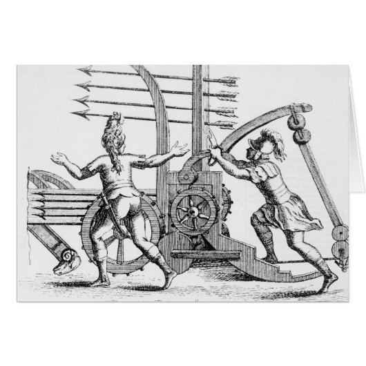 Roman war machine for firing spears cards (Front Horizontal)
