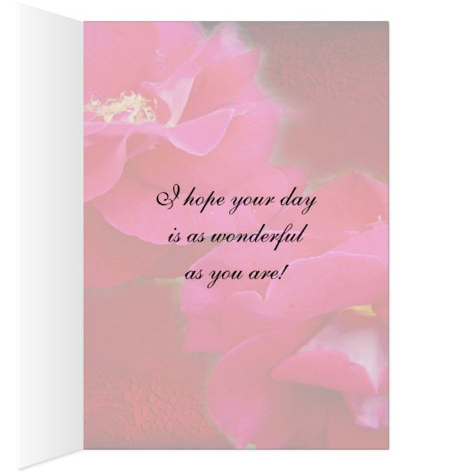 Romance and Red Roses - Birthday Greetings (Inside (Right))