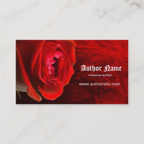 Romance Author Business Card