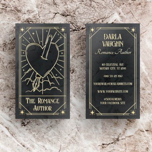 Romance Author Tarot Card Illustration