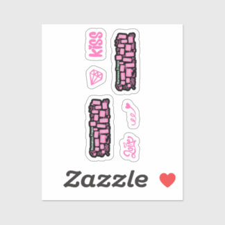 Romance Book Tropes Hot Pink Pack Sticker