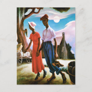 Romance by Thomas Hart Benton Postcard