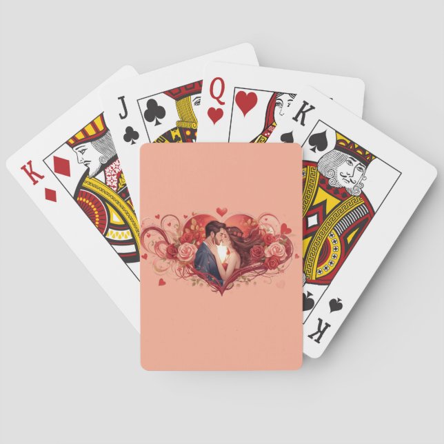 Romance Deck: Heart Edition Poker Cards (Back)