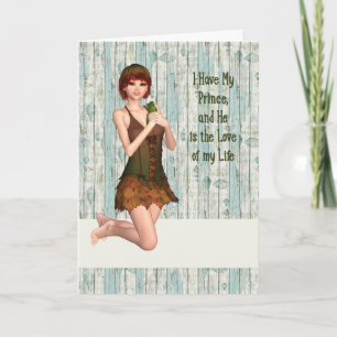 Romance Design in a Fairy Tale Setting Card