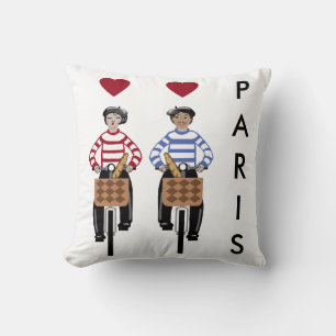 Romance in Paris Throw Pillow