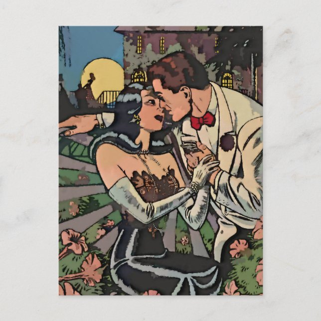 Romance in the Moonlight Postcard (Front)