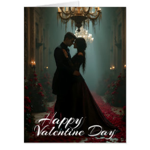 Romance in the Rose Hall for Valentine's Day Card