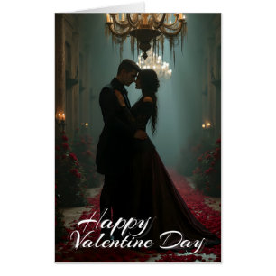 Romance in the Rose Hall for Valentine's Day Card