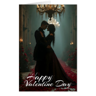 Romance in the Rose Hall for Valentine's Day Card