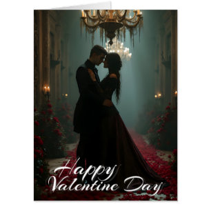 Romance in the Rose Hall for Valentine's Day Card