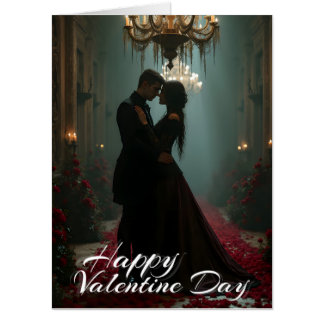 Romance in the Rose Hall for Valentine's Day Card