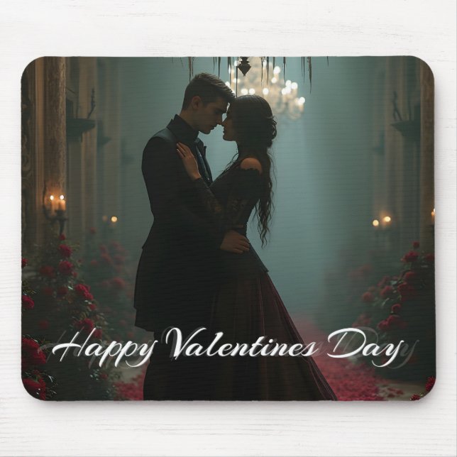 Romance in the Rose Hall for Valentine's Day Mouse Pad (Front)