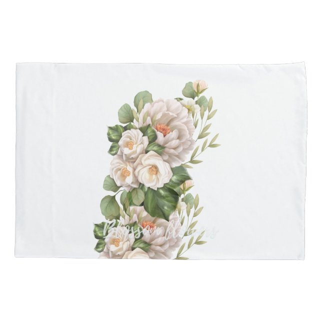 Romance in White Pillow Case (Back)