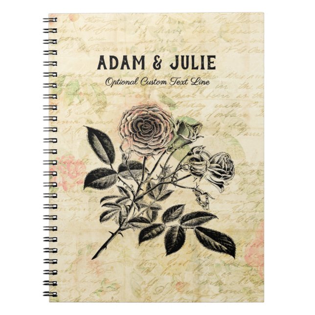 Romance Love Wedding Anniversary or Valentines Day Notebook (Front)