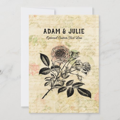 Romance Love Wedding Anniversary or Valentines Day Thank You Card