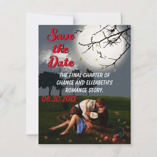 Romance Novel Style Save the Date Announcement Pos
