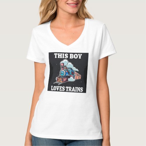 Romance of the Rails Classic Steam Train T_Shirt