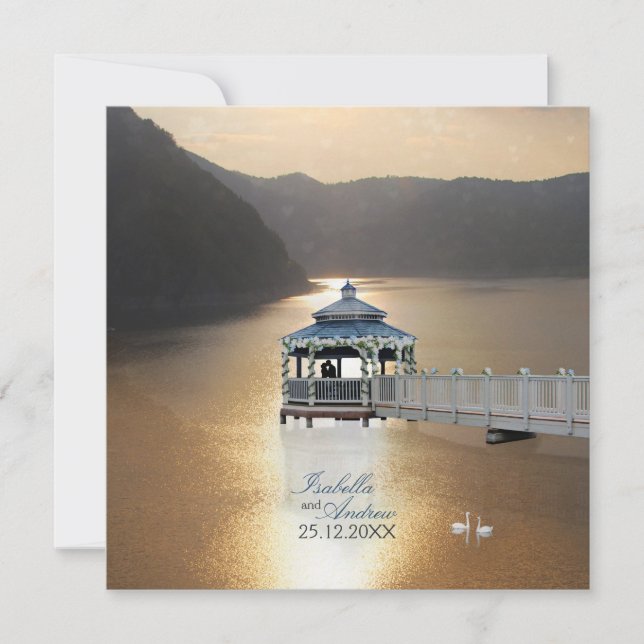 Romance on the Lake Invitation (Front)