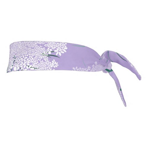 Romance Queen Annes Lace Pattern  Violet Tie Headband