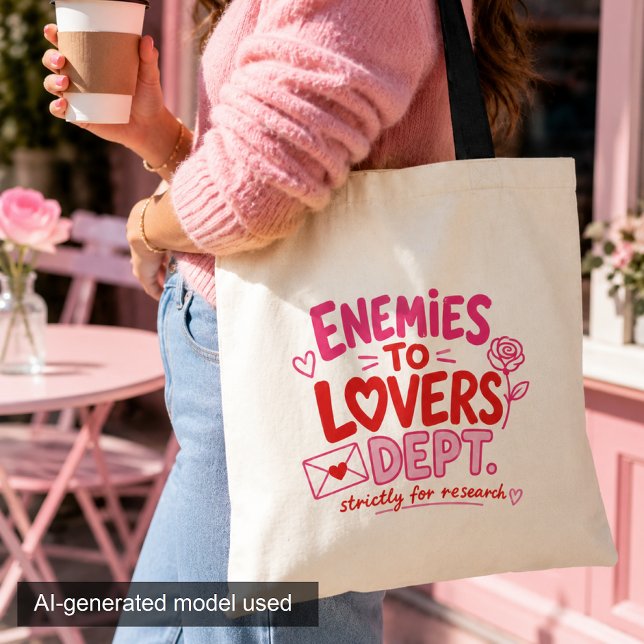Romance Reader Enemies To Lovers Tote Bag (Creator Uploaded)