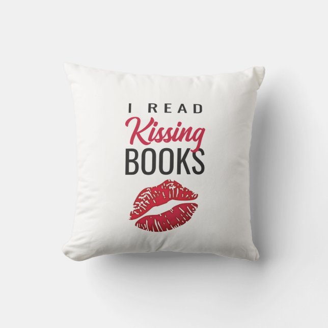 Romance Reader Throw Pillow (Front)
