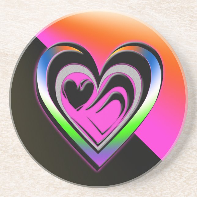 Romance Sandstone Coaster (Front)