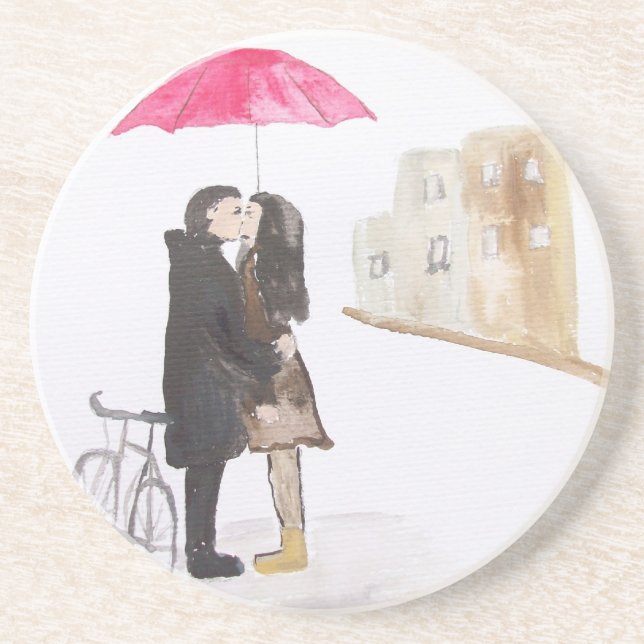 Romance Sandstone Coaster (Front)