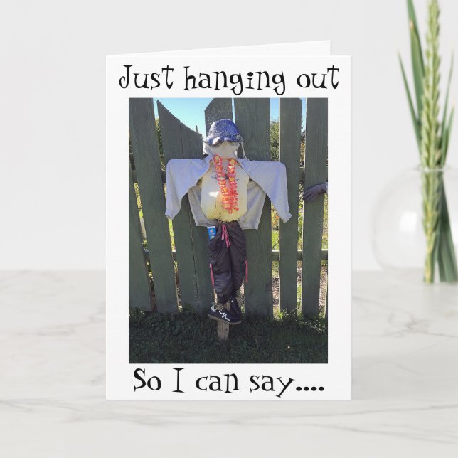ROMANCE "SCARECROW" STYLE FOR HALLOWEEN CARD (Front)