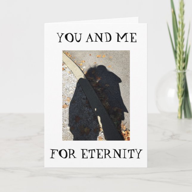 ROMANCE/SHADOW HUG ON "OUR 1st ANNIVERSARY" Card (Front)