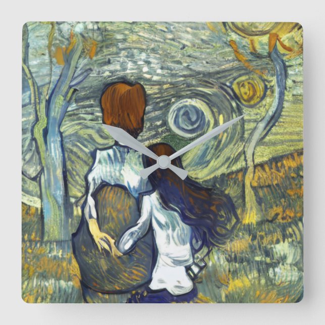 ROMANCE SQUARE WALL CLOCK (Front)