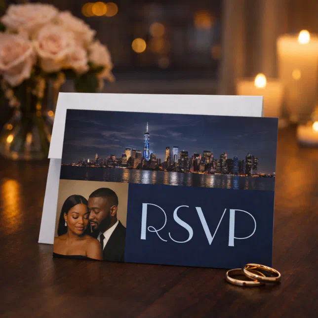 Romance, Style, and Magic of New York City RSVP Invitation | Zazzle