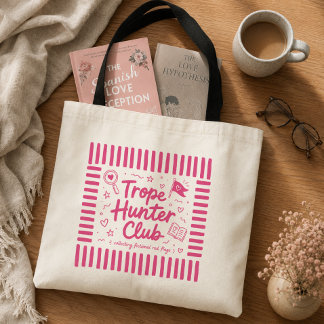 Romance Trope Hunter Book Lover Tote Bag