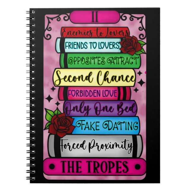 Romance Tropes Tarot Notebook (Front)