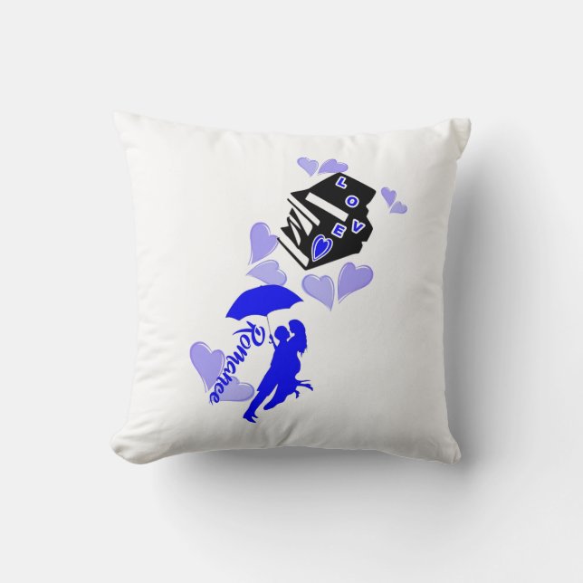 Romance (Umbrella)  Throw Pillow (Front)