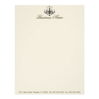 Romance with a Chandelier ~ Business Letterhead