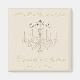 Romance with a Chandelier ~ Save the Date Love Magnet
