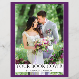 Romance Writer Book Cover   Author Photo Back Flyer