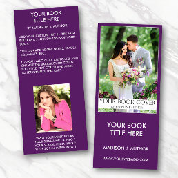 Romance Writer Book Cover | Author Photo Back Rack Card