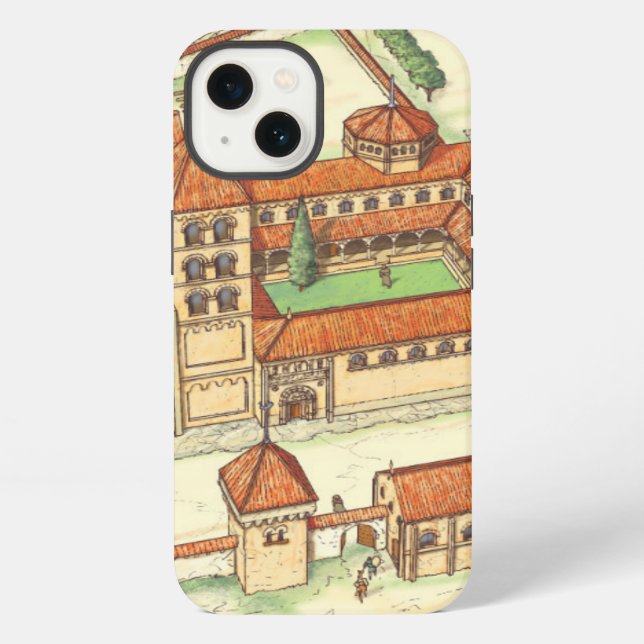 Romanesque Abbey. Model Iphone Case (Back)
