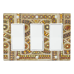Romanesque Gold Mosaics Light Switch Cover