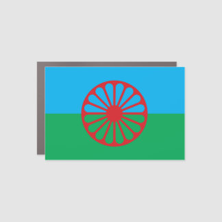 Romani Flag Car Magnet 4x6