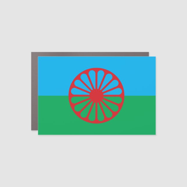 Romani Flag Car Magnet 4x6 (Front)