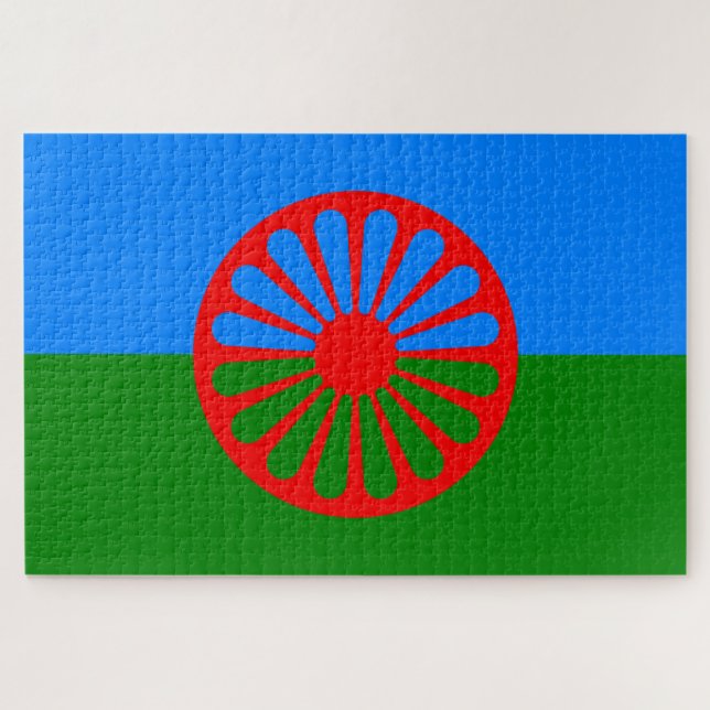 Romani Flag Jigsaw Puzzle (Horizontal)