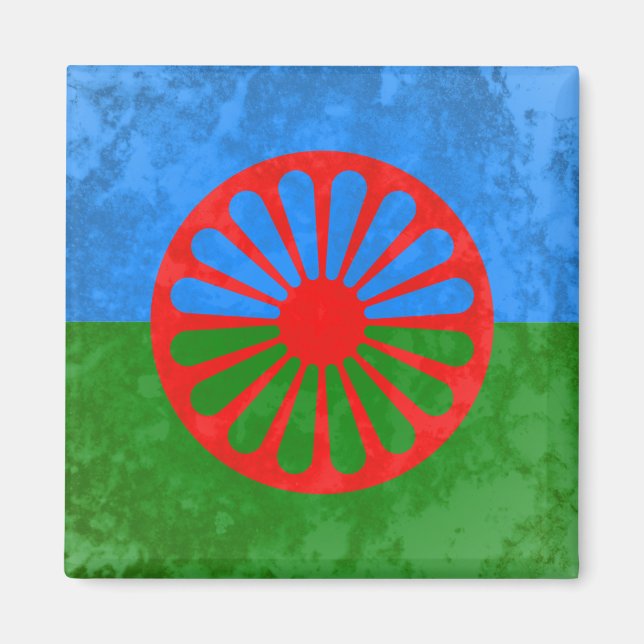 Romani flag magnet (Front)