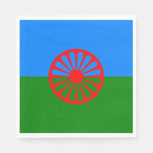 Romani Flag Napkins (Front)