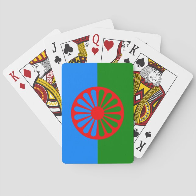 Romani Flag Poker Cards (Back)